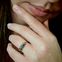 Anello Antistress Oro Regolabile con Cerchi e Pietre Colorate | Sloffy™